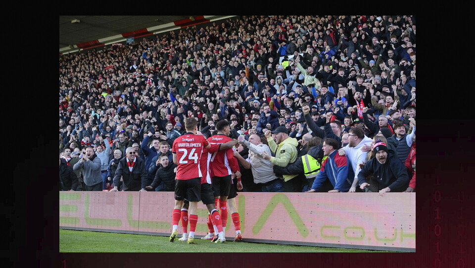 A fans photo from City’s home game against Bolton Wanderers