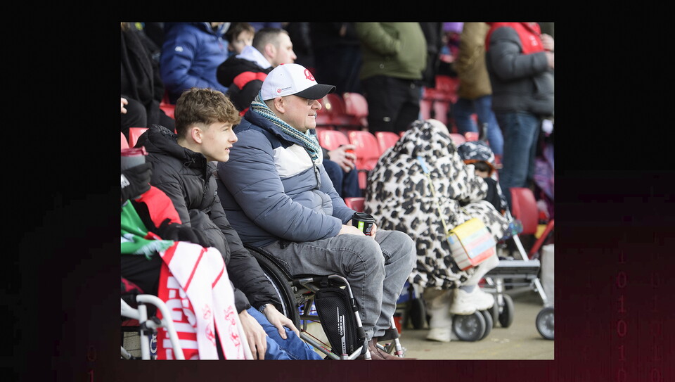 A fans photo from City’s home game against Bolton Wanderers
