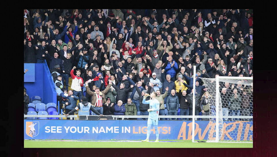 A fans image from City’s 2-0 away win at Mansfield Town