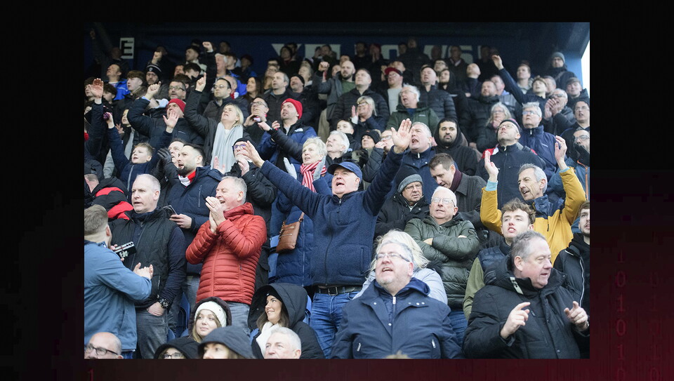 A fans image from City’s 2-0 away win at Mansfield Town