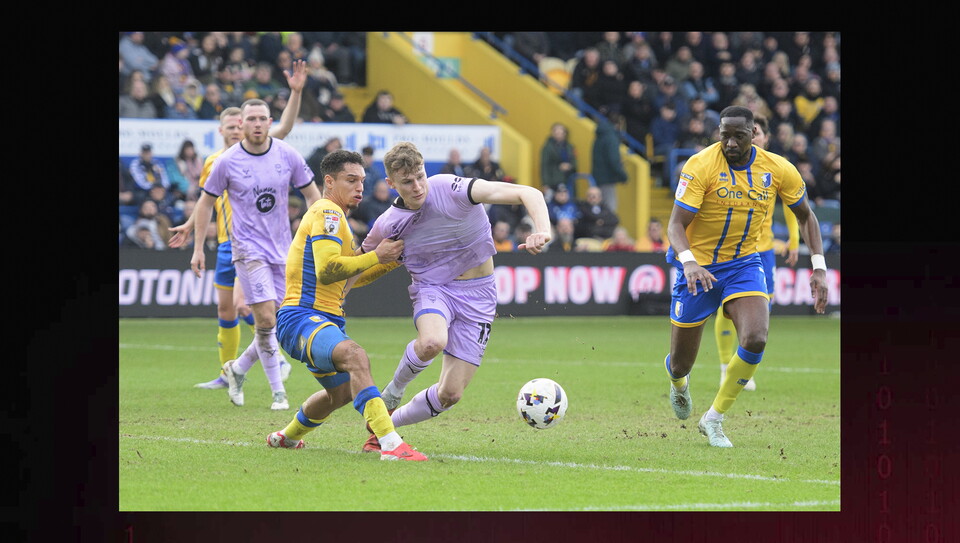 A match image from City’s 2-0 away win at Mansfield Town