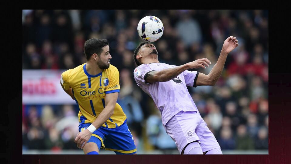 A match image from City’s 2-0 away win at Mansfield Town