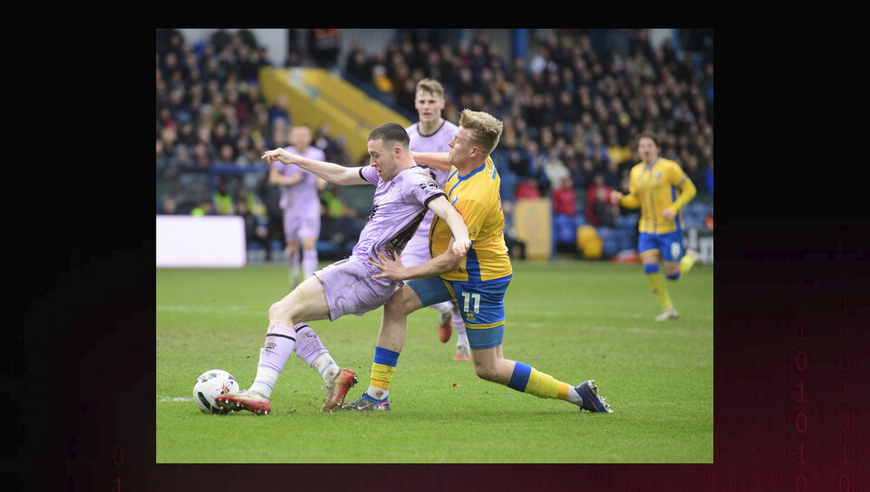 A match image from City’s 2-0 away win at Mansfield Town