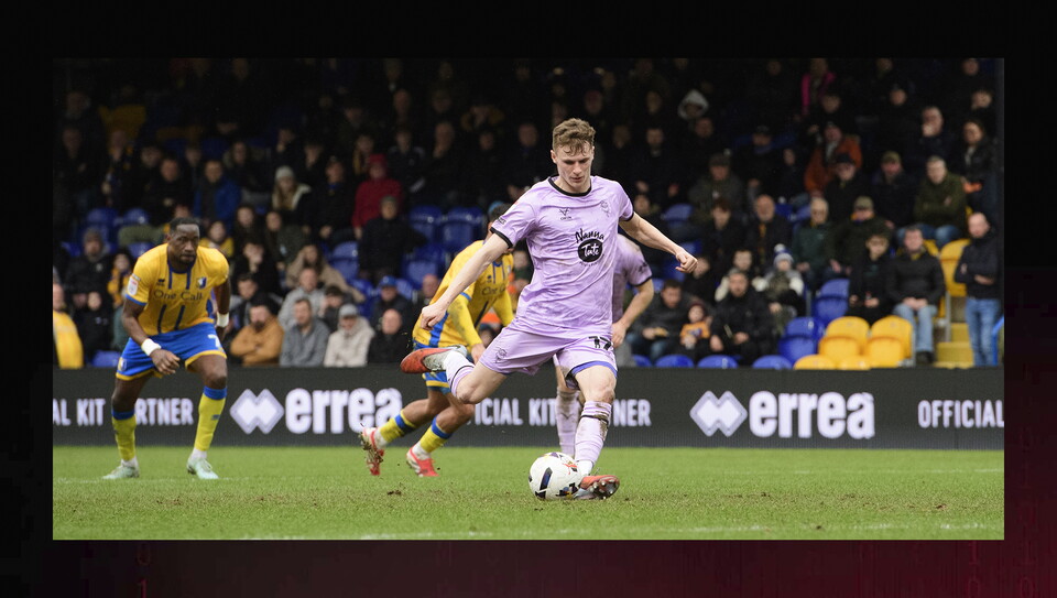 A match image from City’s 2-0 away win at Mansfield Town