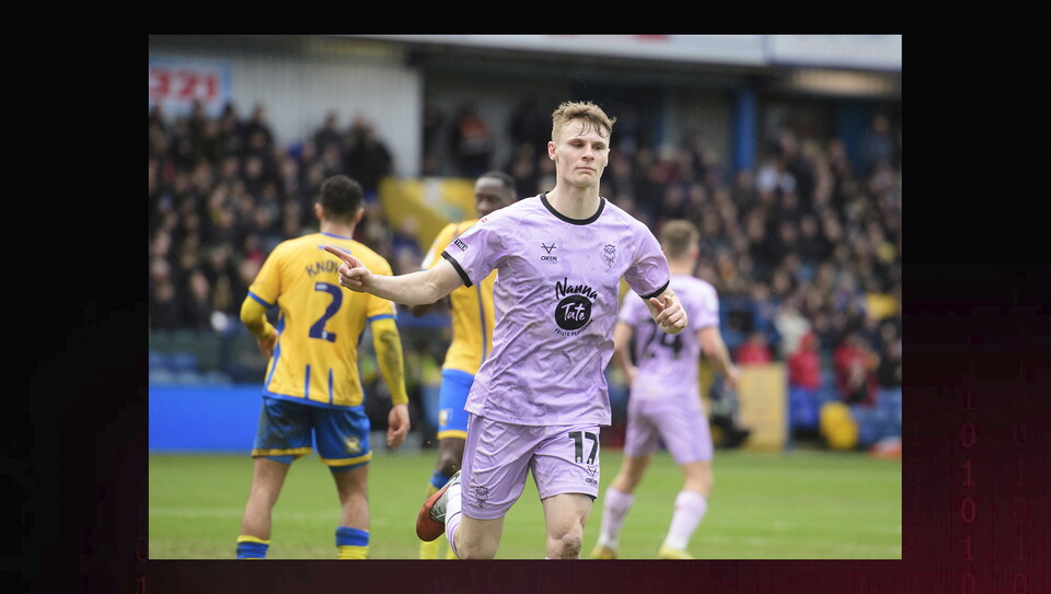 A match image from City’s 2-0 away win at Mansfield Town