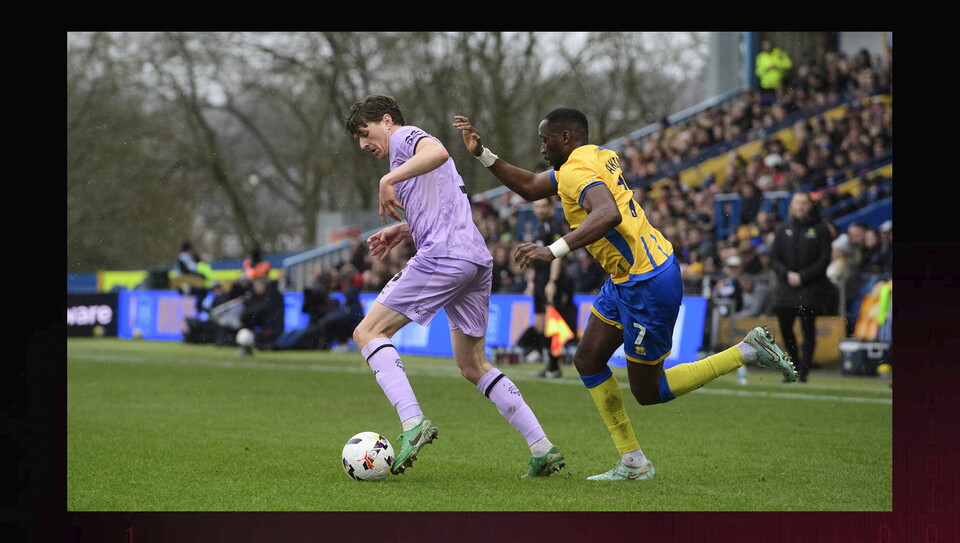 A match image from City’s 2-0 away win at Mansfield Town