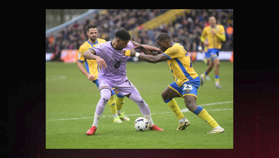 A match image from City’s 2-0 away win at Mansfield Town