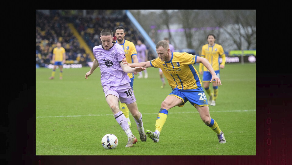 A match image from City’s 2-0 away win at Mansfield Town