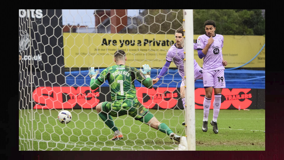 A match image from City’s 2-0 away win at Mansfield Town
