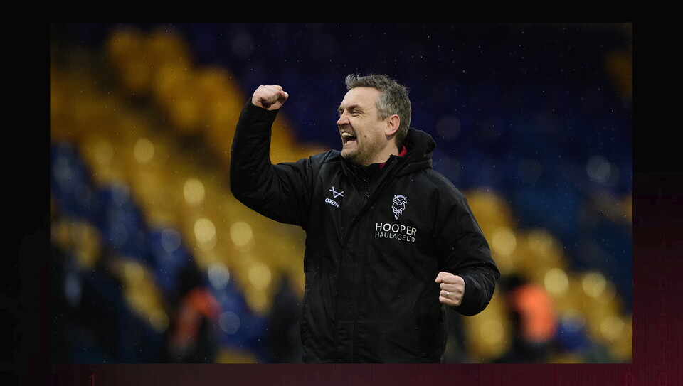 A match image from City’s 2-0 away win at Mansfield Town