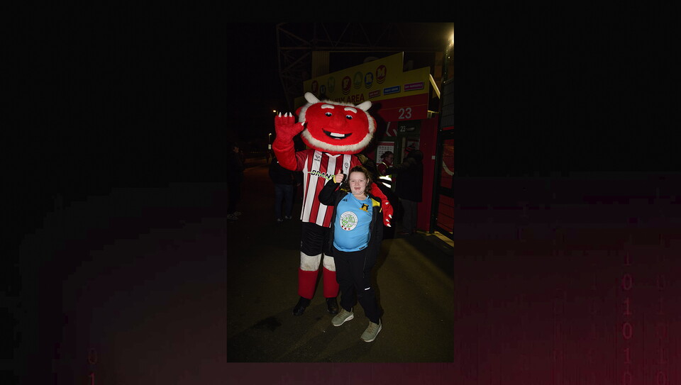 A fans photo from City’s home game against Northampton Town