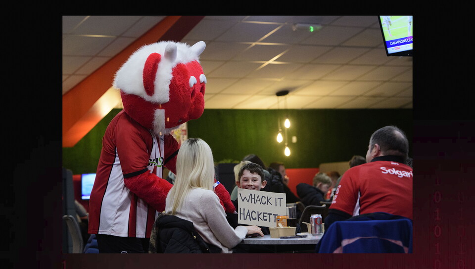 A fans photo from City’s home game against Northampton Town