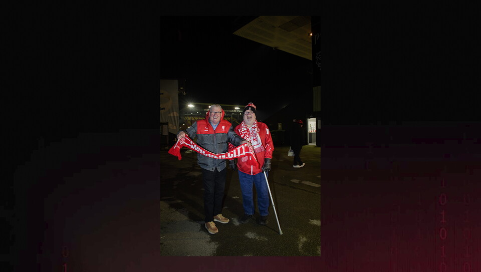 A fans photo from City’s home game against Northampton Town