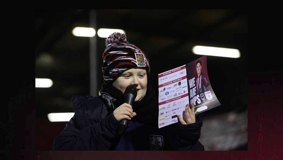 A fans photo from City’s home game against Northampton Town