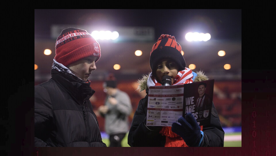 A fans photo from City’s home game against Northampton Town