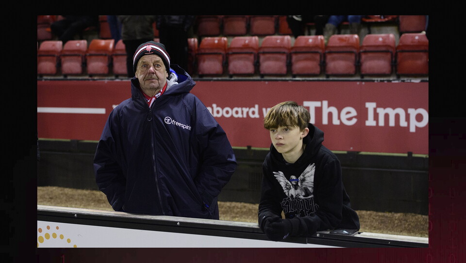 A fans photo from City’s home game against Northampton Town