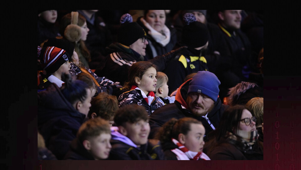 A fans photo from City’s home game against Northampton Town