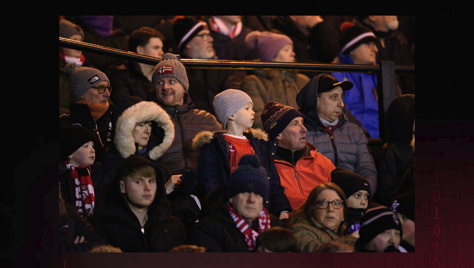 A fans photo from City’s home game against Northampton Town