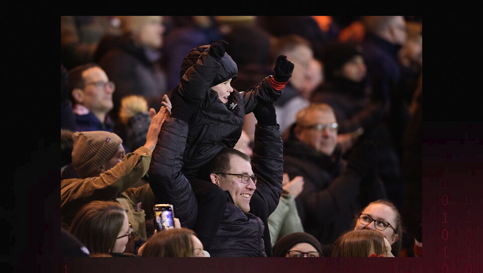 A fans photo from City’s home game against Northampton Town