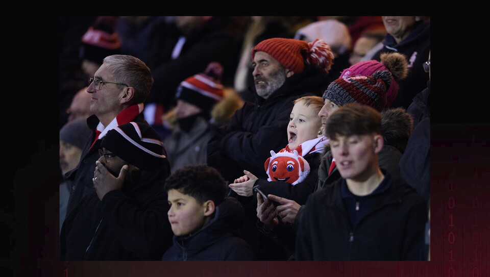 A fans photo from City’s home game against Northampton Town