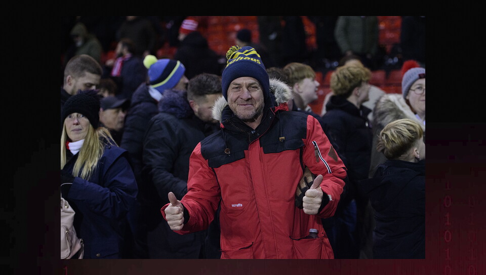 A fans photo from City’s home game against Northampton Town