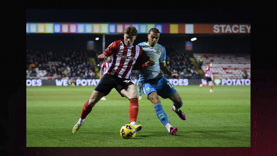 A match action photo from City’s home game against Northampton Town