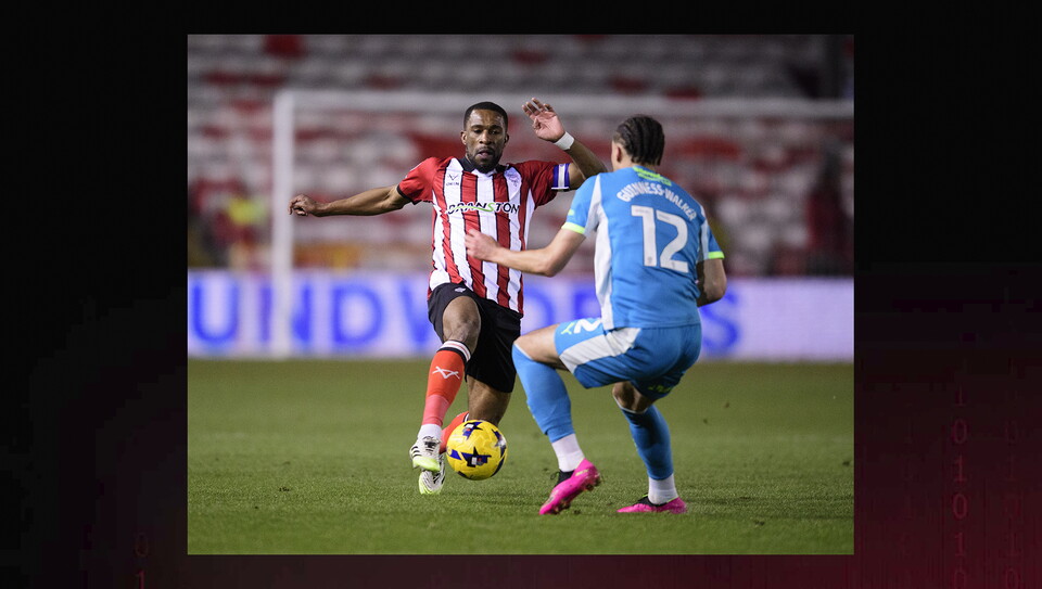 A match action photo from City’s home game against Northampton Town