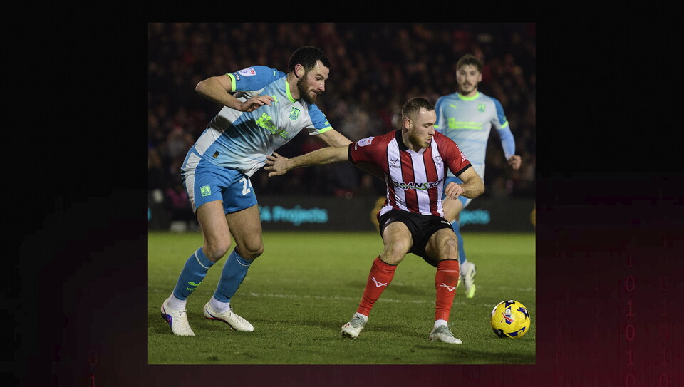 A match action photo from City’s home game against Northampton Town