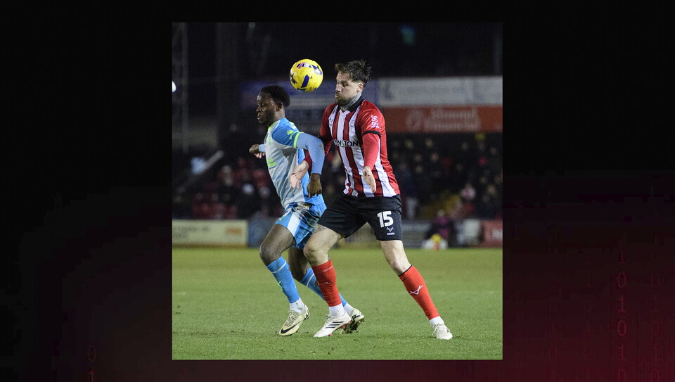 A match action photo from City’s home game against Northampton Town