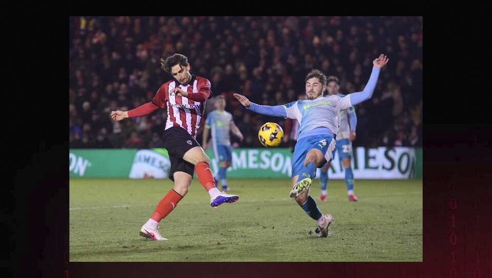 A match action photo from City’s home game against Northampton Town