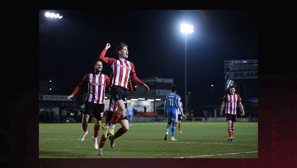 A match action photo from City’s home game against Northampton Town