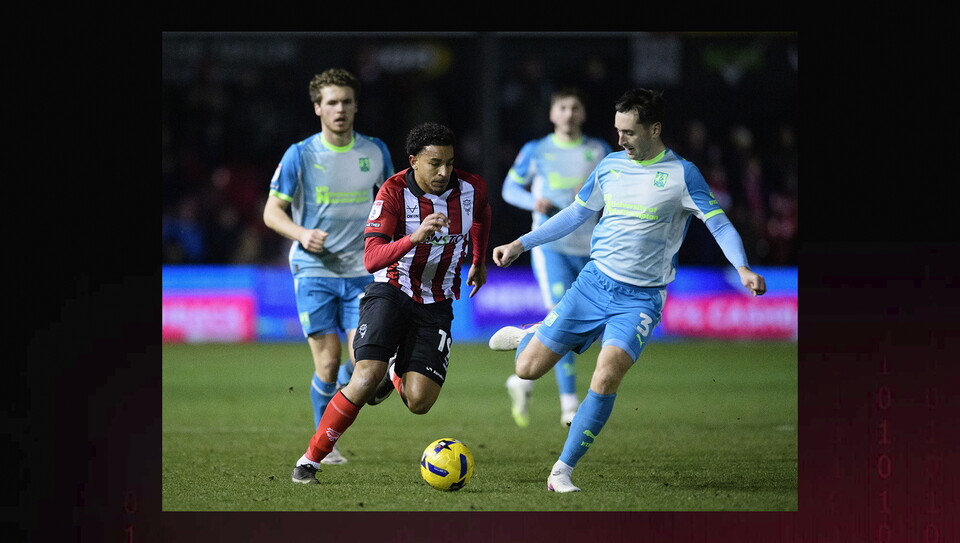 A match action photo from City’s home game against Northampton Town