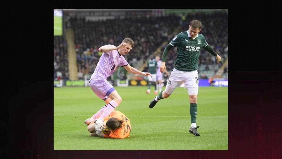 A match image from City’s 4-1 away win at Plymouth Argyle
