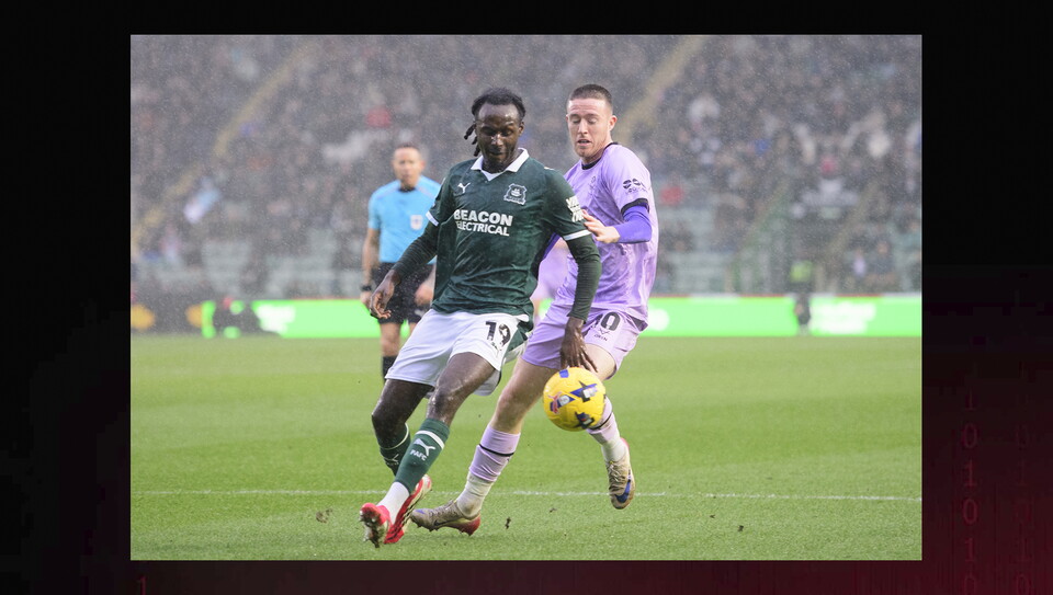 A match image from City’s 4-1 away win at Plymouth Argyle