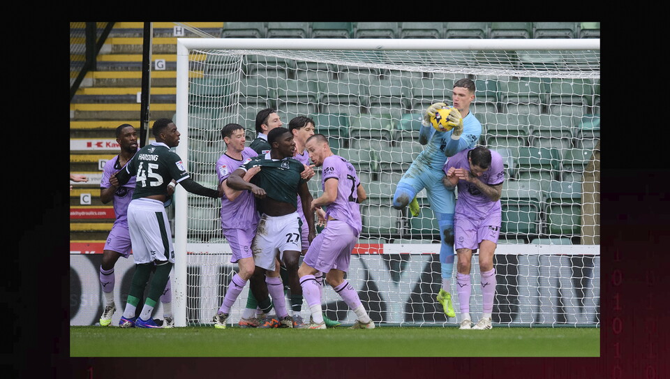 A match image from City’s 4-1 away win at Plymouth Argyle
