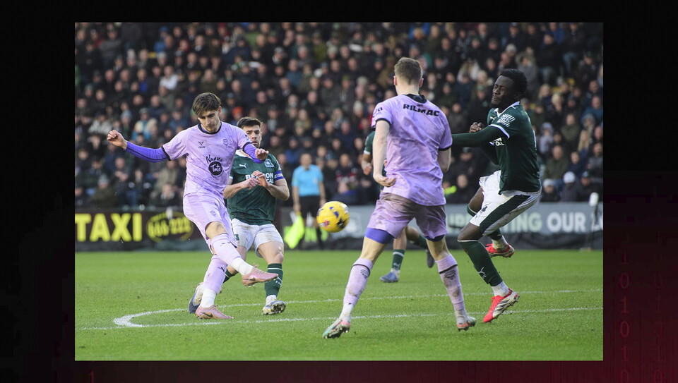 A match image from City’s 4-1 away win at Plymouth Argyle