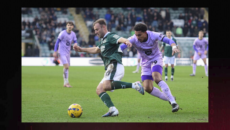 A match image from City’s 4-1 away win at Plymouth Argyle