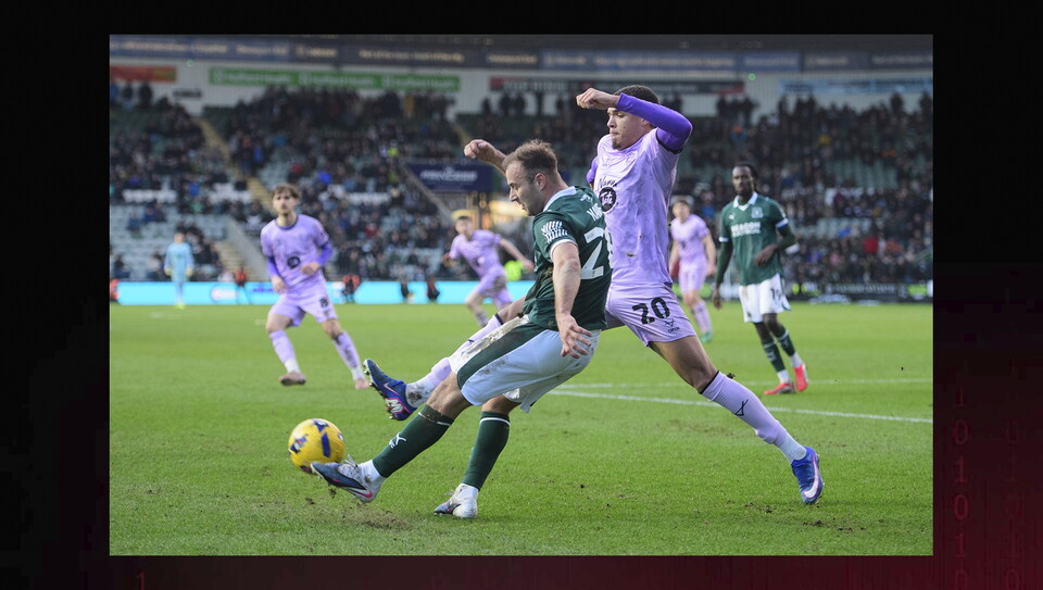 A match image from City’s 4-1 away win at Plymouth Argyle
