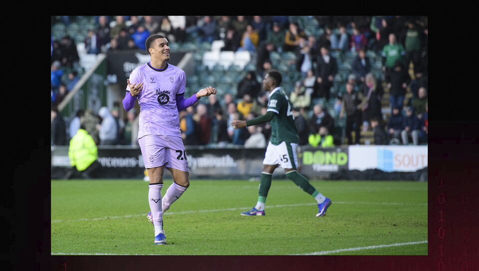A match image from City’s 4-1 away win at Plymouth Argyle