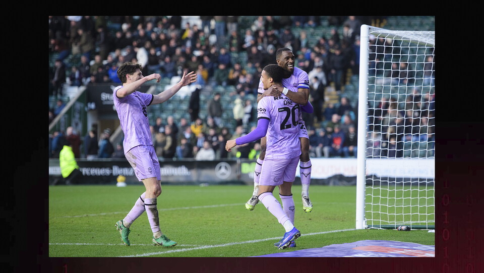 A match image from City’s 4-1 away win at Plymouth Argyle