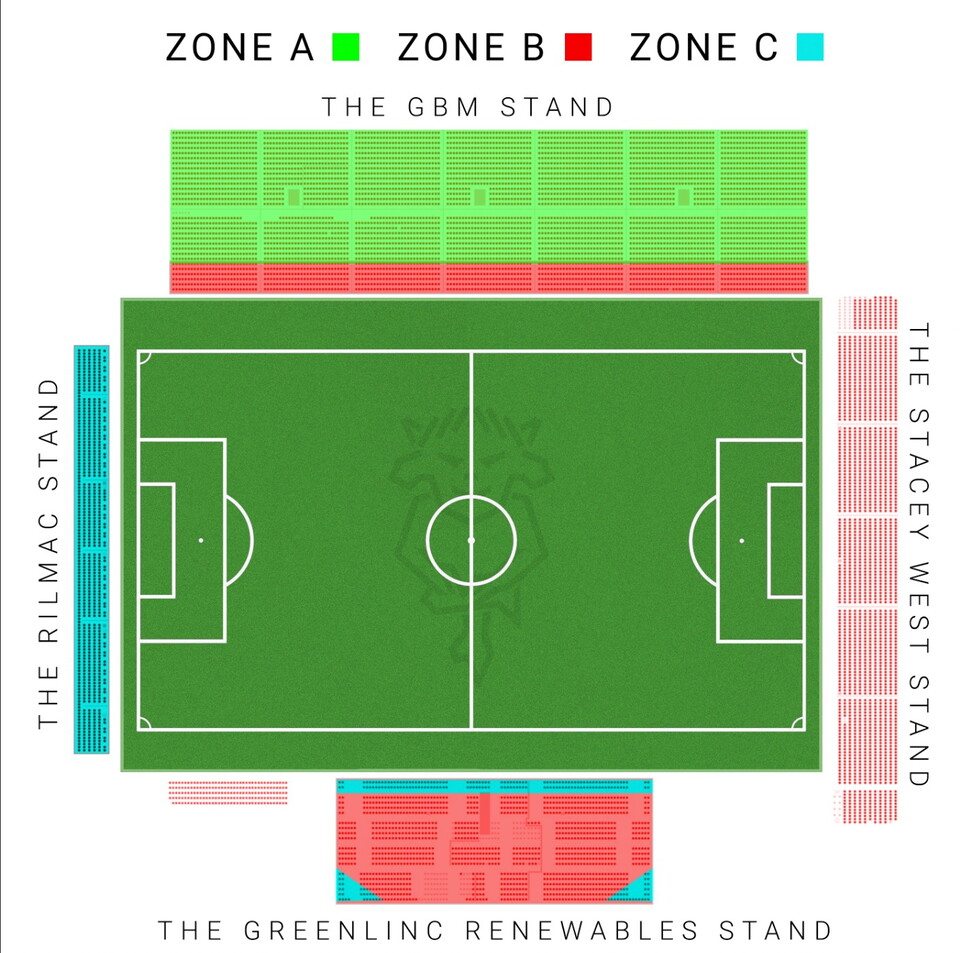 A map of the LNER Stadium