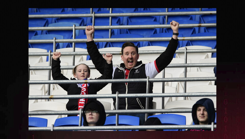 A fans image from the Imps' win at Cardiff City