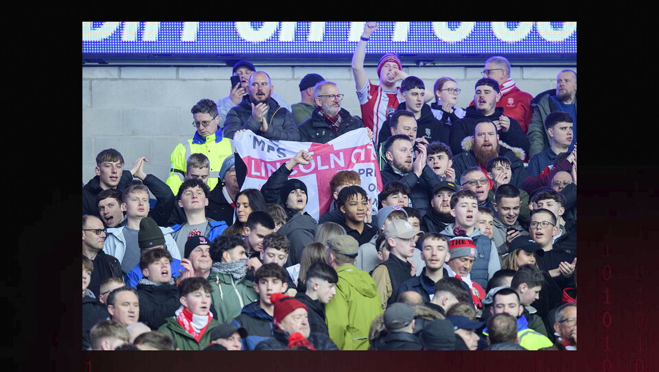 A fans image from the Imps' win at Cardiff City