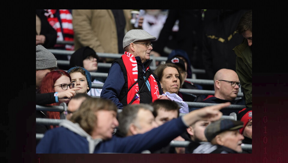A fans image from the Imps' win at Cardiff City