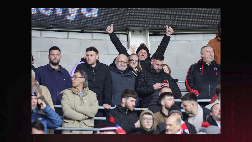 A fans image from the Imps' win at Cardiff City