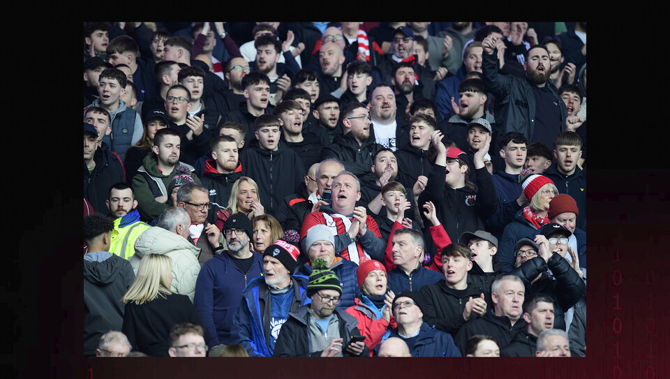A fans image from the Imps' win at Cardiff City