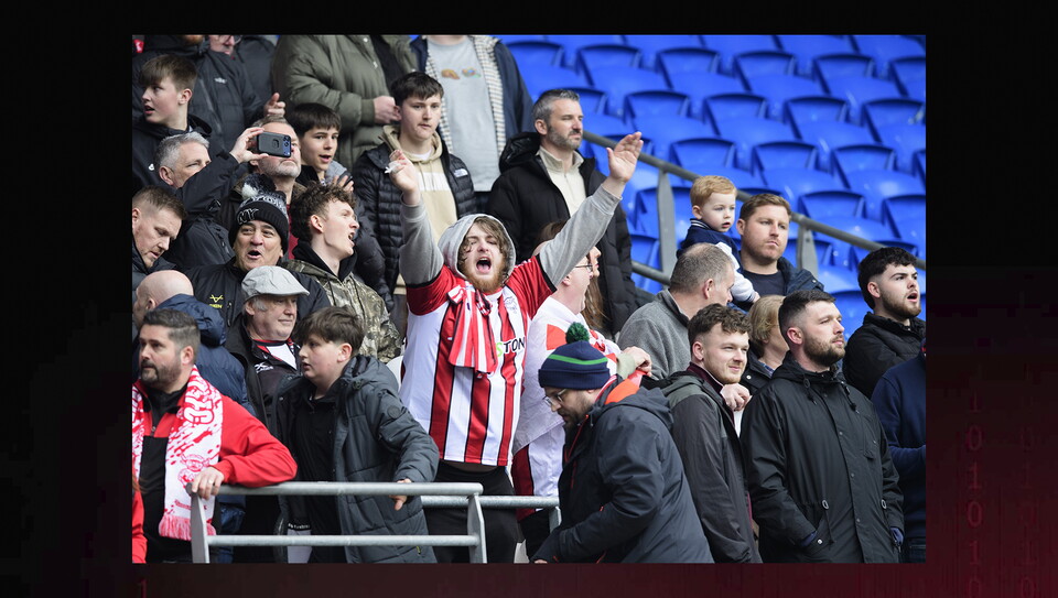 A fans image from the Imps' win at Cardiff City
