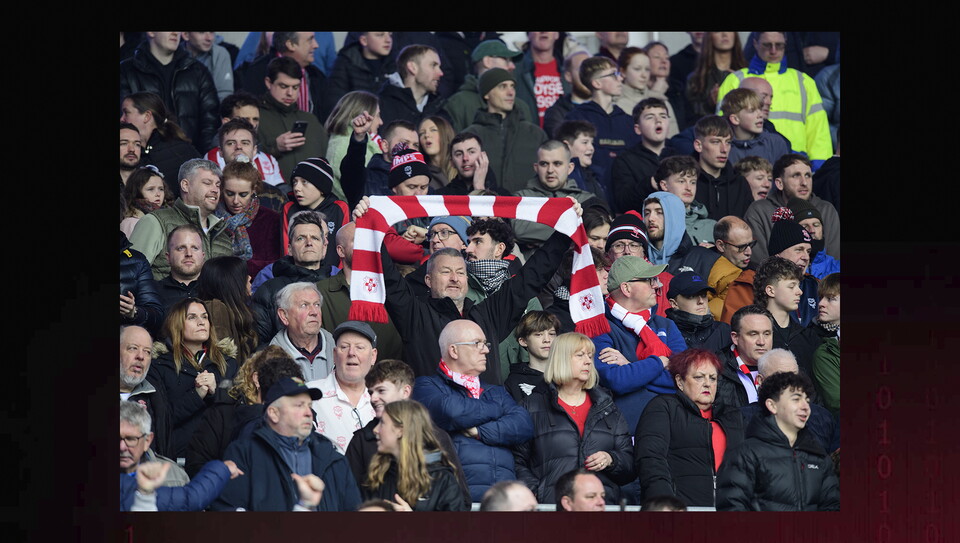 A fans image from the Imps' win at Cardiff City