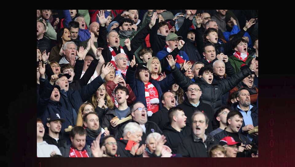 A fans image from the Imps' win at Cardiff City