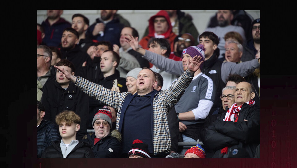 A fans image from the Imps' win at Cardiff City